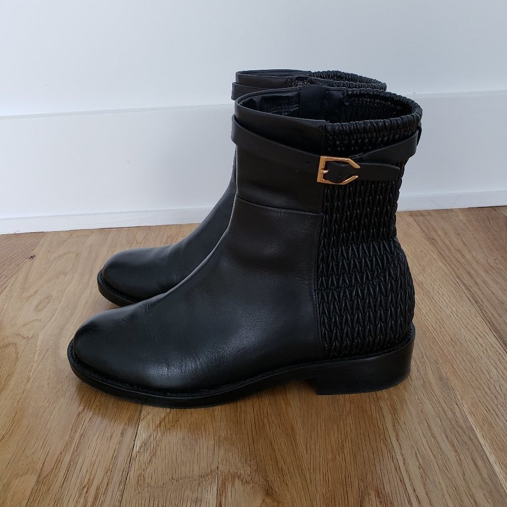 Cole Haan Isabell Ankle Boots Black Leather 8M